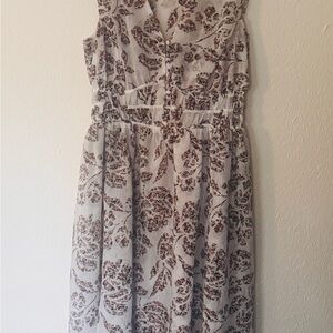 Floral Print Sleeveless Dress
